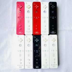 任天堂 Wii リモコン RVL-003 モーションプラス RVL-036 10本セット 中古 通電確認済み 現状品 ジャンク扱い NINTENDO ニンテンドー ①