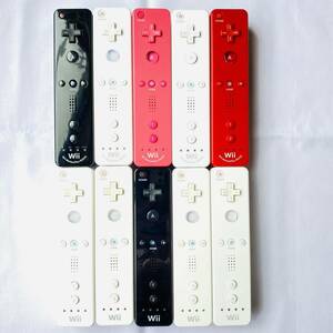 任天堂 Wii リモコン RVL-003 モーションプラス RVL-036 10本セット 中古 通電確認済み 現状品 ジャンク扱い NINTENDO ニンテンドー ②