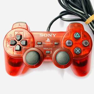 SONY ソニー PlayStation2 PS2 純正 コントローラー デュアルショック2 SCPH-10010 クリムゾンレッド 中古 動作確認済み 現状品