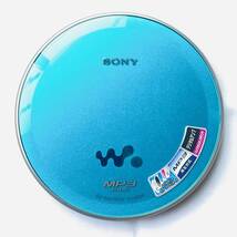 【美品】SONY ソニー CDウォークマン WALKMAN ポータブルCDプレーヤー D-NE730 ブルー リモコン イヤホン ACアダプター 中古 動作確認済み_画像4