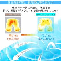 【2枚セット】　ゲルクッション 座布団 無重力ハニカムクッション 体圧分散 通気 ハニカム構造 カバー付き_画像2