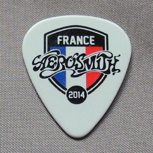 Aerosmith Joe Perry エアロスミス ジョー・ペリー 2014年 Global Warming Tour in France フランス公演 ギターピック