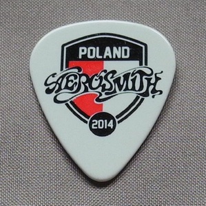 Aerosmith Joe Perry エアロスミス ジョー・ペリー 2014年 Global Warming Tour in Poland ポーランド公演 ギターピック