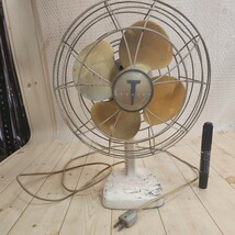 昭和レトロ 扇風機 アンティーク AC, ELECTRIC FAN 20cm TOKYO ELECTRORIC CO,LTD 通話確認OK!_画像1