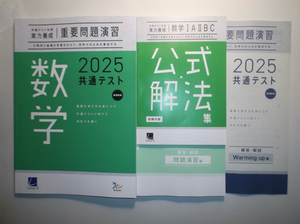 2025年　共通テスト対策【実力養成】重要問題演習 数学　進研　ラーンズ 　別冊解答・解説編、Warming up、公式・解法集付属