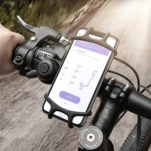お得 オートバイ 自転車用シリコンホルダー 落下防止 GPSサポート iphone 12 13 lg huawei xiaomi 10 redmi