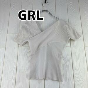  GRL レディース　半袖ニット　サイズ38(M)