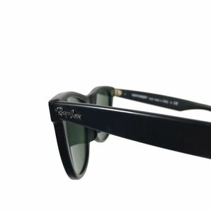 【レイバン】本物 Ray-Ban サングラス WAYFARER ウェイファーラー RB 2140-F 黒×グレー メンズ レディース イタリア製 ケース付 送料520円の画像2