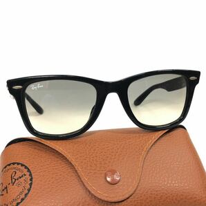 【レイバン】本物 Ray-Ban サングラス WAYFARER ウェイファーラー RB 2140-F 黒×グレー メンズ レディース イタリア製 ケース付 送料520円の画像10