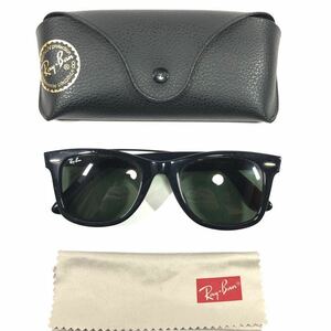 【レイバン】本物 Ray-Ban サングラス WAYFARER ウェイファーラー RB 2140-F 黒 メンズ レディース イタリア製 クロス ケース付 送料520円