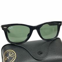 【レイバン】本物 Ray-Ban サングラス WAYFARER ウェイファーラー RB 2140-F 黒 メンズ レディース イタリア製 クロス ケース付 送料520円_画像10