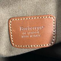 【バーバリー】本物 Burberrys ボストンバッグ ロゴモチーフ 2way ショルダーバッグ 旅行かばん トラベルケース 男性用 メンズ イタリア製_画像10