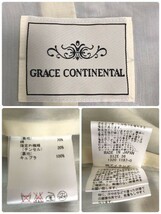 グレースコンチネンタル GRACE CONTINENTAL コットン テーラードジャケット 36 Sサイズ ブルー 青 レディース_画像8