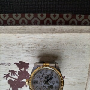  Mickey Mouse сырой .85 anniversary commemoration натуральный бриллиант 10 имеется наручные часы 