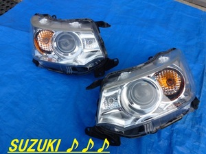 ♪♪♪ 25年 MH34S MH44S ワゴンR スティングレー 純正 HID ヘッドライト 左右 KOITO 100-59271 ♪♪♪