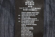 16SS 極美品 GIORGIO ARMANI ジョルジオアルマーニ 革タグ リネンコットン ショートパンツ シワ加工 ダークネイビー メンズ 46_画像5
