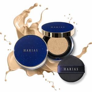 HARIAS クッションコンパクト アンバー　クッションファンデーションSPF50+ PA+++ 医薬部外品 ナイアシンアミド 