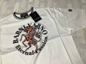 新品未使用★BARNI VARNO ヴァーニバーノ　定価25,000円の品　 Ｌサイズ　半袖カットソー　白　Tシャツ　見事なペガサス