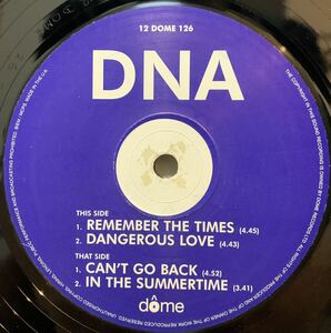 レア・UK R&B / DNA - Remember The Times /Dome Records Ltd. / 