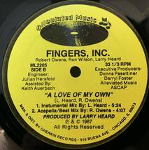 Fingers, Inc. - A Love Of My Own /Alleviated Records - ML2205_画像2