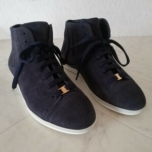 009/ beautiful goods!! Salvatore Ferragamo original leather is ikatto sneakers 4.5