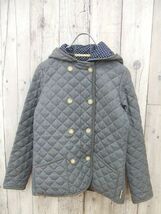 Traditional Weatherwear LUTON キルティングジャケット サイズ34 グレー レディース トラディショナルウェザーウェア 中古 0-0208T 151589_画像1