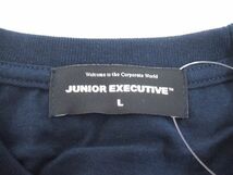 JUNIOR EXECUTIVE ×PP TEE 新品 サイズL 半袖Ｔシャツ 定価7500円 ネイビー ジュニアエグゼクティブ 0-0805S F79586_画像3