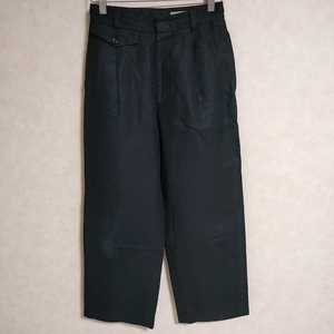 MARGARET HOWELL 578-2142002 LINEN TROUSERS サイズ1 パンツ 2022SS ネイビー マーガレットハウエル 4-0421M 236936