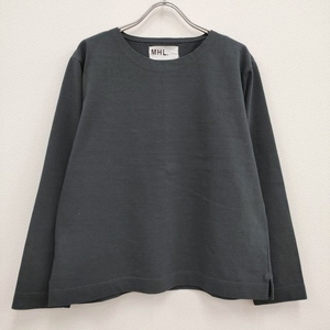 MHL. DRY COTTON JERSEY 定価12100円 595-3269503 2 長袖Tシャツ カットソー ロンT 23SS Cグレー エムエイチエル4-0423M 238052