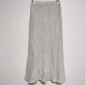 4-0427M-JURGEN LEHL J0122FS831 cotton silk long skirt beige Jurgen Lehl 234998