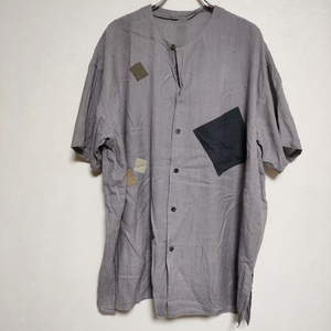 JURGEN LEHL J0142FB906 cotton patchwork blouse shirt gray Jurgen Lehl 4-0424S 235044