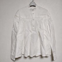 Scye リネン高密度タックシャツ 1219-31028 ブラウス シャツ ホワイト サイ 4-0429M 236914_画像1