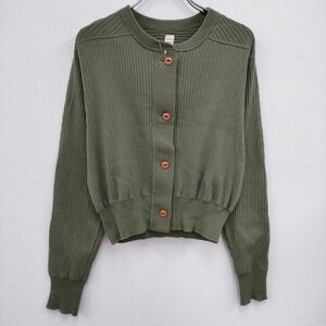 OSHIMA REI コットンニット カーディガン カーキ オオシマレイ 4-0504M 215393