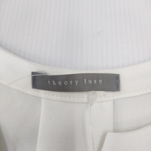 theory luxe DOUBLE WEFT NICO サイズ38 半袖 ブラウス シャツ ホワイト セオリーリュクス 4-0509S 233065_画像3