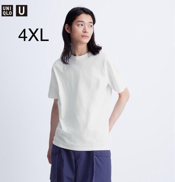 4XL*UNIQL U*クルーネックtシャツ