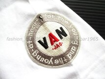 希少★VAN JAC ヴァンヂャケット★定番 グラフィックロゴ☆バックプリント & 丸VAN ワッペン Tシャツ ホワイト L/アイビー SCENE Kent_画像5