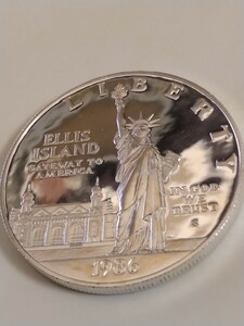 アメリカ 1986 1ドル銀貨プルーフ Statue of Liberty Centennial