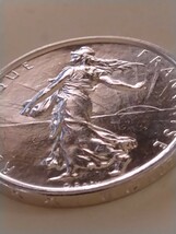 フランス 1965 5フラン銀貨 種を蒔く人_画像8