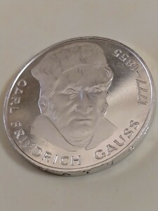 ドイツ 1977J 5マルク銀貨 200th Birthday mathematician Carl Friedrich Gauss