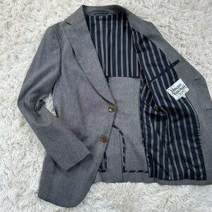  beautiful goods Vivienne Westwood MAN change . jacket Size46 stripe gray Vivienne Westwood tailored lock . wide men's suit 