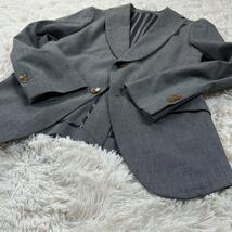 美品 Vivienne Westwood MAN 変則ジャケット Size46 ストライプ グレー ヴィヴィアンウエストウッド テーラード ロック 背広 メンズ スーツ_画像5