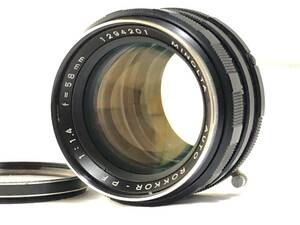 ★実用美品★ ミノルタ MINOLTA AUTO ROKKOR-PF 58mm F1.4 #5508