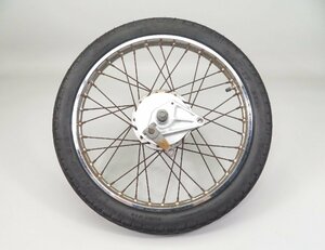 スーパーカブ50カスタム/C50 純正 リアホイール 17×1.20 検 ノーマル レストア 5 AA01 C70 C90 HA02 ドラムブレーキ