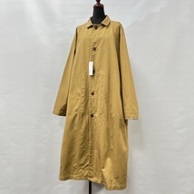 HARVESTY/ハーベスティ/新品タグ付き/Over Coat/オーバーコート/A31803/ベージュ/チノクロス/バルキーシルエット/ドロップショルダー_画像2