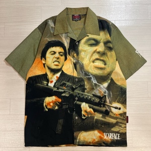 Dragon Fly Clothing Company/ドラゴンフライ/SCARFACE/スカーフェイス/Al Pacino/アルパチーノ/オープンカラーシャツ/半袖シャツ/Mサイズ