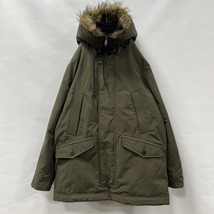 GAP/ギャップ/FAUX FUR PARKA P OC/肉厚中綿フーデッドジャケットコート/オリーブ/モッズコート/Lサイズ/PRIMALOFT/プリマロフト_画像2