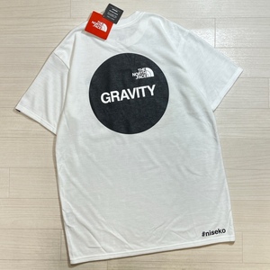 THE NORTHFACE/ザ ノースフェイス/新品タグ付き/ニセコ限定/GRAVITY NISEKO TEE/グラビティ ニセコT/半袖Tシャツ/ふんわり素材/ホワイト/L