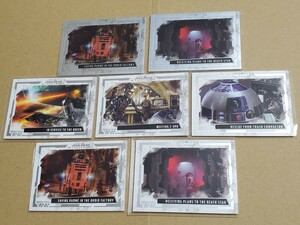 topps　2017　STAR WARS　MASTER WORK　ADVENTURES OF R2-D2　9枚　565限×2　ベース×5