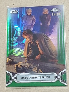 送料63円　topps　CHROME　STAR WARS　スターウォーズ　50シリ　ランド・カルリジアン　エピソード5　帝国の逆襲