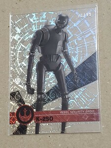 送料63円　topps　STAR WARS　HIGH TEK　スターウォーズ　99シリ　K-2SO　ローグワン